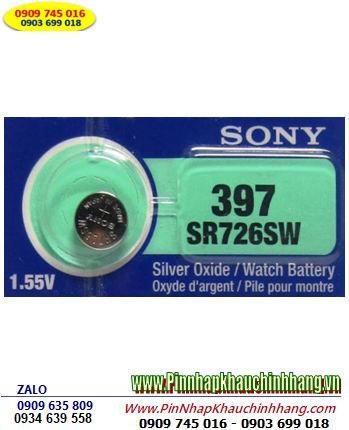 Sony SR726SW/397, Pin đồng hồ đeo tay 1.55v Sony SR726SW/397